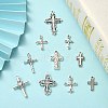 100Pcs 10 Styles Tibetan Style Alloy Pendants TIBEP-CJ0003-22-5