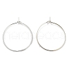 Brass Hoop Earrings Findings IFIN-R211-01S-1
