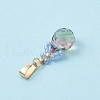 Glass Seed Beaded Pendants PALLOY-MZ00590-01-4