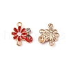 Zinc Alloy Enamel Connector Charms FIND-TAC0009-23KCG-02-2