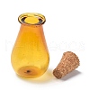 Glass Cork Bottles Ornament AJEW-O032-02I-3