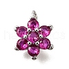 Brass Micro Pave Cubic Zirconia Pendants KK-D356-01A-P-1