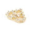 Brass Micro Pave Clear Cubic Zirconia Pendants KK-K371-29B-G-2