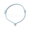 6Pcs 6 Colors Adjustable Waxed Polyester Cord Bracelet Making AJEW-JB01318-01-2