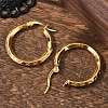 Ion Plating(IP) 304 Stainless Steel Hoop Earrings EJEW-L215-38G-5