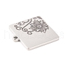 Non-Tarnish 304 Stainless Steel Pendants STAS-P299-08P-2