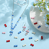 SOFPLATE 40Pcs 4 Colors Alloy Links Connector Charms FIND-SP0002-48-4