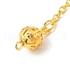 Brass Cable Chain Pointed Dowsing Pendulums HJEW-D004-03G-4
