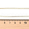 1MM Brass Cardano Chain Adjustable Slider Necklaces NJEW-M108-31G-3