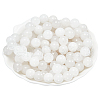  Round Natural White Jade Beads Strands G-NB0005-14A-1