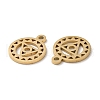 Ion Plating(IP) Chakra Theme 304 Stainless Steel Charms STAS-Q303-10G-2