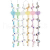 Electroplate Glass and Acrylic Rhinestone Beads Strands MAK-T011-07G-1