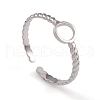 Non-Tarnish 304 Stainless Steel Cuff Rings RJEW-G285-65P-1