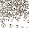 75Pcs 5 Styles Rack Plating Brass Spacer Beads KK-LP0001-07S-1