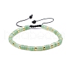 Natural Green Aventurine Braided Bead Bracelets for Women PW-WG20352-12-1