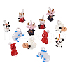 Biyun 12Pcs 6 Style Handmade Lampwork Pendants LAMP-BY0001-04-2