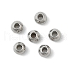 Tarnish Resistant Round 201 Stainless Steel Spacer Beads STAS-E082-08-1