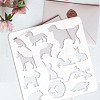 PET Hollow Out Drawing Painting Stencils DIY-WH0391-0092-3
