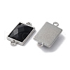 Alloy Pave Glass Connector Charms FIND-Z014-17P-2