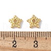Flower Brass Bead Caps KK-F892-34G-02-2