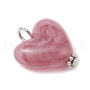 Imitation Gemstone Acrylic Pendants PALLOY-JF03955-02-4