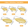 SUPERFINDINGS 60Pcs 5 Styles Iron Fishing Lures FIND-FH0010-43B-2