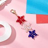 Handmade Glass Seed Beaded Pendant Decorations HJEW-MZ00203-1