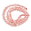 Cherry Quartz Glass Beads Strands G-C179-A6mm-16-3