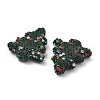 Christmas Tree Polymer Clay Rhinestone Beads CLAY-NH0001-14H-2