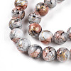 Baking Painted Glass Beads Strands X1-DGLA-N003-10mm-B05-4