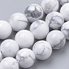 Natural Howlite Beads Strands X-G-S259-47-8mm-1