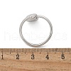 304 Stainless Steel Heart Cuff Rings for Women RJEW-A063-01D-P-3