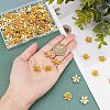 SUPERFINDINGS 3D Brass Bead Caps KK-FH0002-69B-4