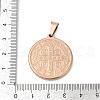 Ion Plating(IP) 304 Stainless Steel Pendants STAS-A053-24C-RG-3