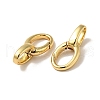Brass Spring Gate Rings X-KK-J301-04G-3