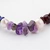 Natural Gemstone Stretch Bracelets BJEW-JB02434-2