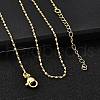 1.5MM Brass Oval Link Chain Necklaces NJEW-M108-17G-4