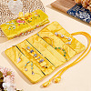 GOMAKERER 2Pcs Retro Rectangle Silk Zipper Roll Pouches ABAG-GO0001-02B-4