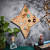 Star Wall Mounted Brooch Jewelry Display Cork Tray AJEW-WH0433-01A-5