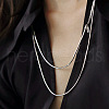 925 Sterling Silver Snake Chain Long Necklaces FS-WG4AD64-01-5