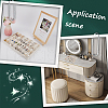 SOFPLATE 1Pc Linen Jewelry Pendant Necklace Storage Box with 24 Compartments AJEW-SP0001-05-5