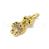 Real 18K Gold Plated Brass Pave Colorful Cubic Zirconia Pendants KK-M283-06C-02-2