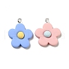 Opaque Resin Pendants RESI-G043-C01-2