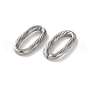 304 Stainless Steel Textured Oval Quick Link Connectors STAS-S172-05P-2