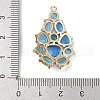 Brass Cat Eye Pendants KK-R224-16C-G-3