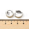 304 Stainless Steel Two Tone Hoop Earrings EJEW-D308-15PG-3