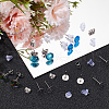 SUNNYCLUE 300Pcs 304 Stainless Steel Flat Round Blank Peg Earring Post STAS-SC0007-33C-4
