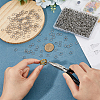 DICOSMETIC 1000Pcs 304 Stainless Steel Jump Rings STAS-DC0015-99-3