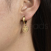 Stainless Steel Star Hoop Earrings HJ2340-1