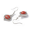 Natural Red Jasper Vase Dangle Earrings EJEW-A092-01P-15-4